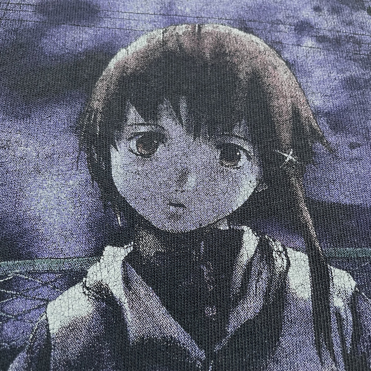 90s  serial experiments lain(GILDAN２枚タグ)  “鬼フェード×ＸＬサイズ×ボロ(マジの役満個体)”