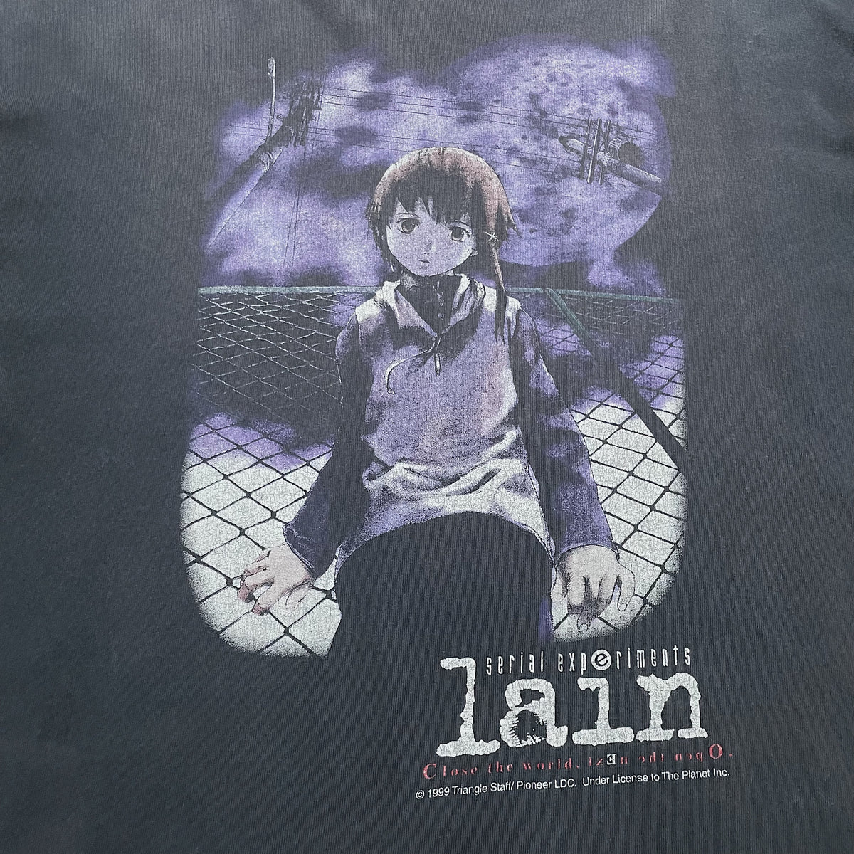 90s  serial experiments lain(GILDAN２枚タグ)  “鬼フェード×ＸＬサイズ×ボロ(マジの役満個体)”