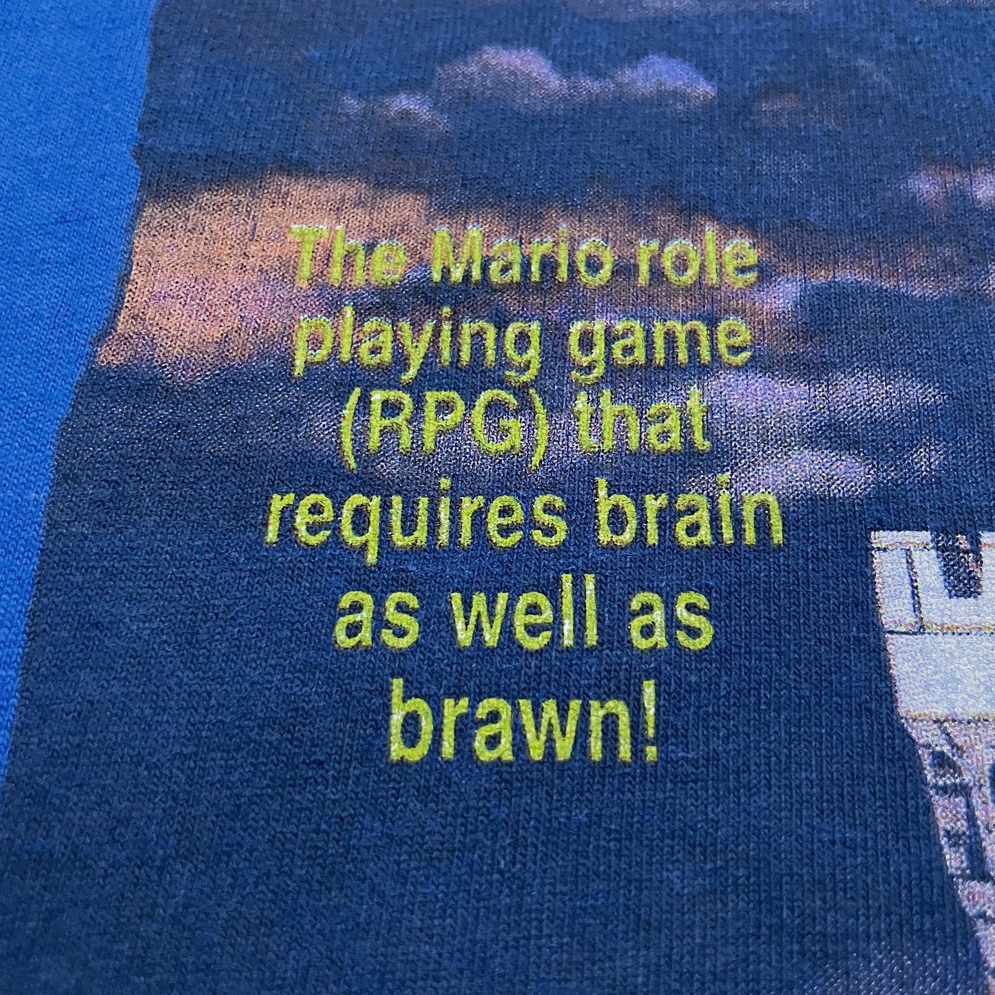 90s  スーパーマリオRPG  “オフィシャルプロモのギルダン刺繍タグＸＬ(フロントパターンは世界でもこの個体しか私は確認できておりません。＼(^o^)／ｵﾜﾀ)”