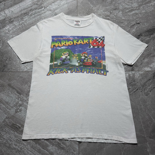 90s  マリオカート６４  “ヴィンテージマリオTee３本の指に入る最高峰(オニータタグ)”