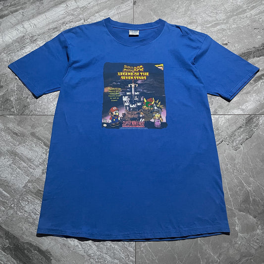 90s  スーパーマリオRPG  “オフィシャルプロモのギルダン刺繍タグＸＬ(フロントパターンは世界でもこの個体しか私は確認できておりません。＼(^o^)／ｵﾜﾀ)”