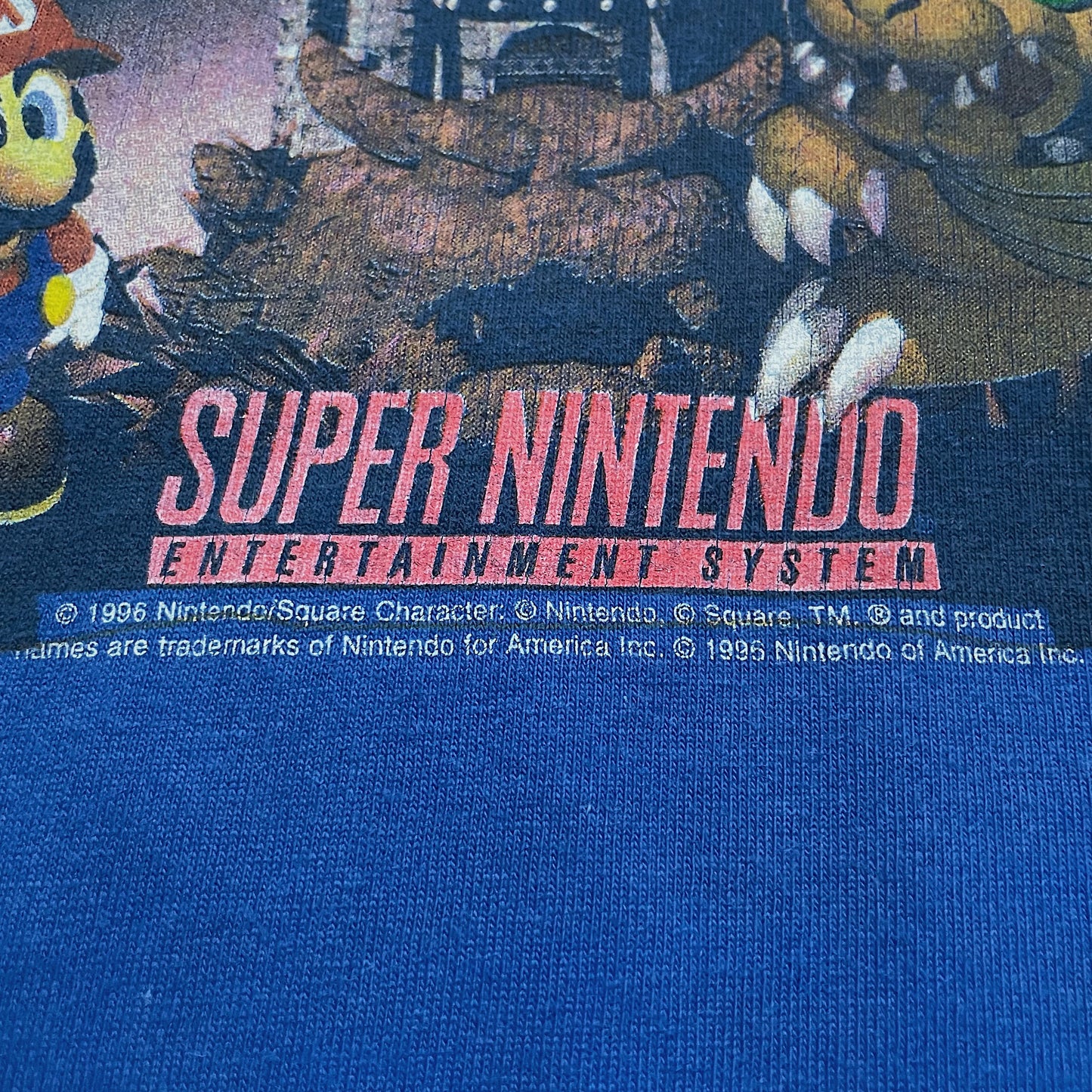 90s  スーパーマリオRPG  “オフィシャルプロモのギルダン刺繍タグＸＬ(フロントパターンは世界でもこの個体しか私は確認できておりません。＼(^o^)／ｵﾜﾀ)”