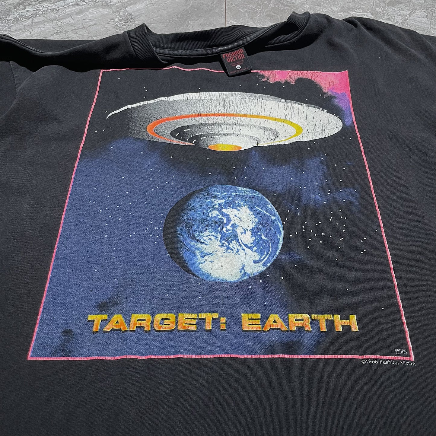 90s  ファッション・ヴィクティムでターゲットアースぐぅ刺さった  “しかも役満個体。笑(良フェード×ＸＬサイズ)”