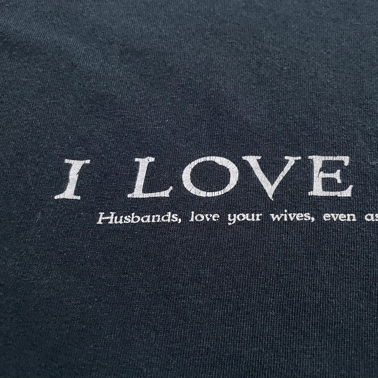 00s~  嫁大好きＴシャツ  “良フェード×ギルダン２枚ツルタグ×ＸＬサイズ(プリントの抜染まで抜かりないのほんまに草)”