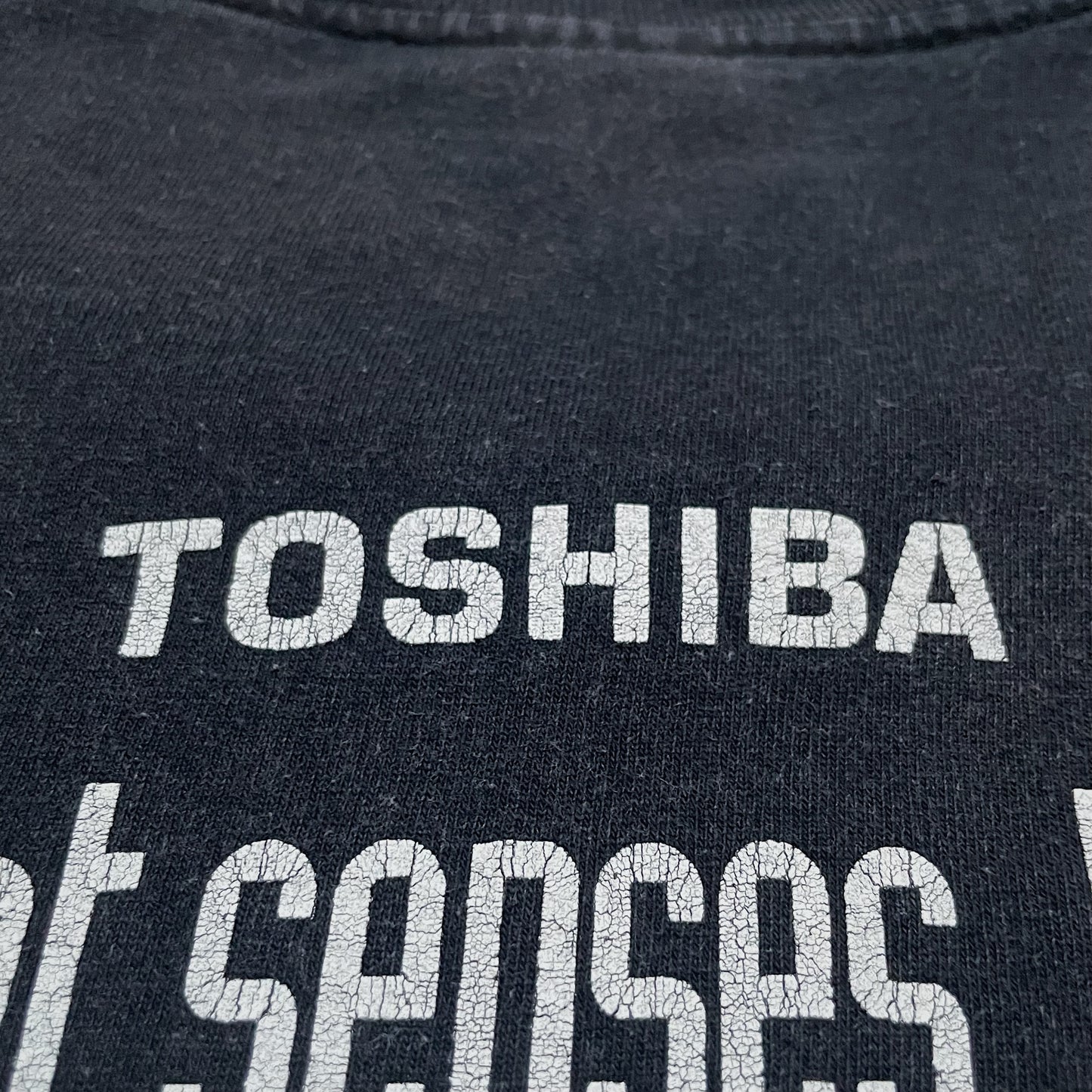 90s  東芝(企業Teeの最高峰)  “ロンTまぁぁぁぁぁじで出てこないす。笑(しかもしかもブラックのＸＬ)”