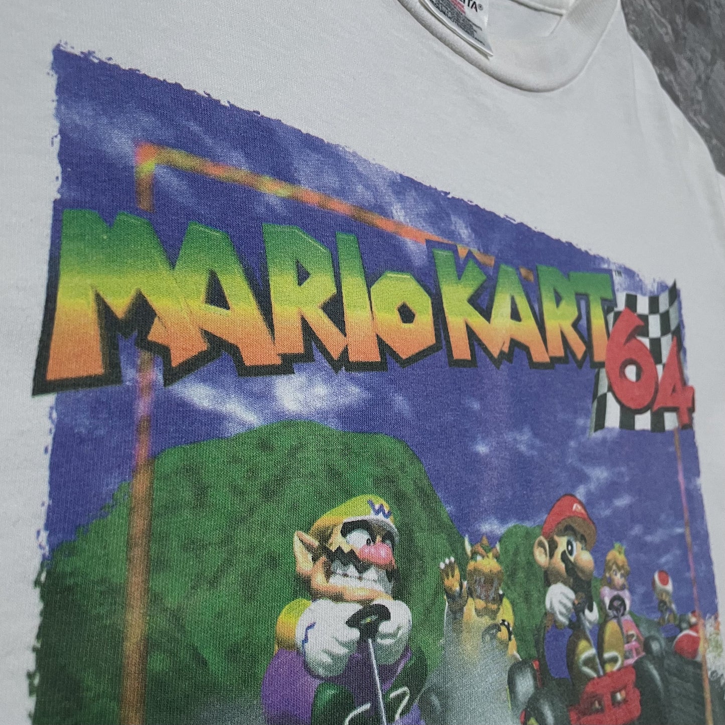 90s  マリオカート６４  “ヴィンテージマリオTee３本の指に入る最高峰(オニータタグ)”